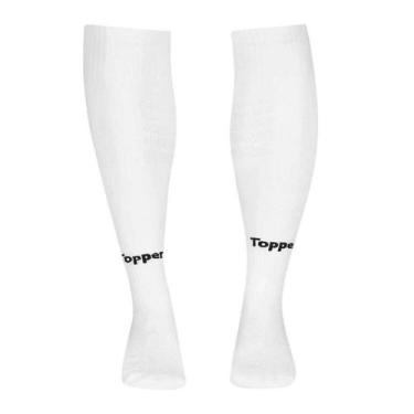 Imagem de Meiao Topper Futebol Cup Kids, Bco, Pto