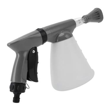 Imagem de Ymiko Pulverizador de Espuma de Alta Pressão para Lavagem de Carros e Jardim, Canhão de Espuma Multifuncional Com Ampla Cobertura, Bico para Limpeza de Veículos, Cercas e Superfícies Externas (Cinza)