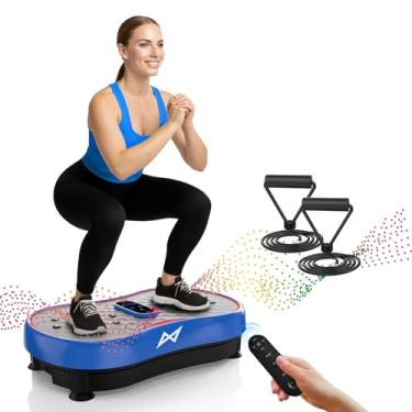Imagem de AXV Placa vibratória fitness plataforma exercício máquina vibratória agitação corpo inteiro tremor suporte vibratório shake board esporte academia para perda de peso queimador de gordura para mulheres