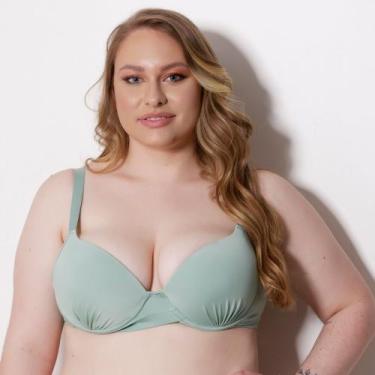 Imagem de Sutiã Plus Size Valentina Cor:Erva DoceTamanho:46 - Class Lingerie, Er