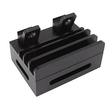 Imagem de aqxreight Estação de Carregamento de Bambu - Multidispositivo de 5 Portas para Telefones, Tablets, Relógios - Base Magnética Compacta Com Base Antiderrapante - Essencial para Viagens (Preto)