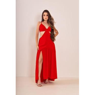 Imagem de Vestido longo feminino Rubi vermelho, 38