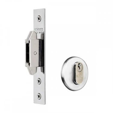 Imagem de Fechadura Silvana Porta Correr 4500 Redonda Cromada 95026