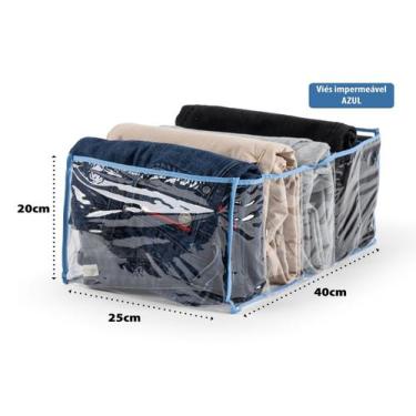 Imagem de Organizador De Roupa Colmeia Para Camisetas, Calças, Shorts Tamanho G 