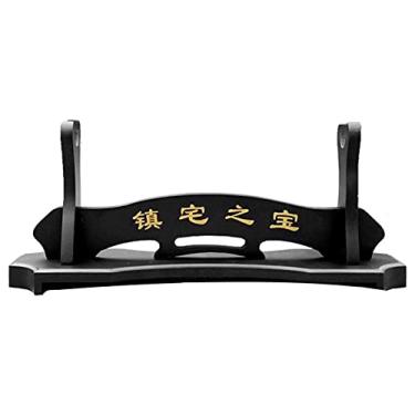 Imagem de pcagfaajmh Suporte de espada Suporte de arma Samurai Suporte de espada Suporte de exibição Katana Suporte para Katana Genji e Espadas Samurai (G)