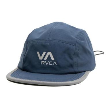 Imagem de Boné RVCA Aba Reta Camp 5 Panels SM26 Azul Escuro, Único, Blue