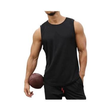 Imagem de Camiseta Sem Mangas Para Academia Masculina De Secagem Rápida, T-Shirt