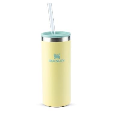 Imagem de Stanley - Can Cooler Slim com tampa e canudo, copo térmico de 296 ml para manter as bebidas em lata geladas, Pomelo