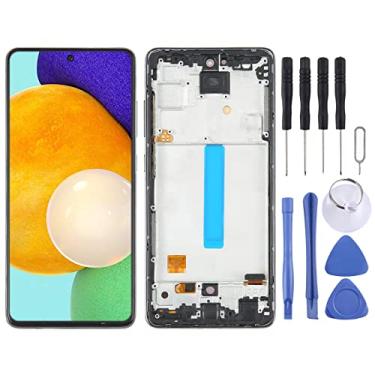 Imagem de Hiregolish Peças de reparo de tela, para Samsung Galaxy A52 5G SM-A526 OLED LCD digitalizador de tela montagem completa com moldura, conjunto de substituição de tela com kits de reparo