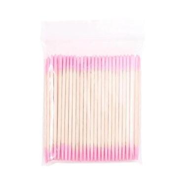 Imagem de Cotonetes De Ponta Dupla 100 Unidades Com Pontas Finas Para Arte De Un