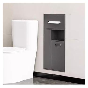 Imagem de Nicho de chuveiro de aço inoxidável, nicho de banheiro de aço inoxidável, organizador de prateleira embutida, nicho de chuveiro, lata de lixo embutida para cozinha, sala de estar, quarto, rack de