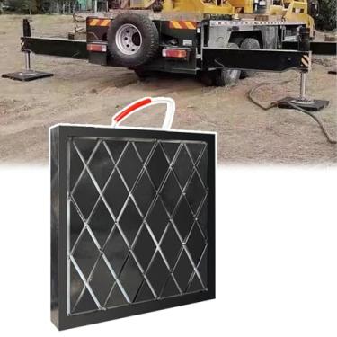 Imagem de Jack Square Outrigger Pad - 68.6 cm 58.4 cm 48.3 cm 38.1 cm 28.9 cm Largura, 1-5 Pcs Almofadas Estabilizadoras para Pernas de Campista, Guindaste e Caminhões Balde, Almofada de aterrissagem de macaco