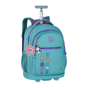 Imagem de Mochila De Rodas Rebecca Bonbon Escolar Meninas - Clio Style, Azul