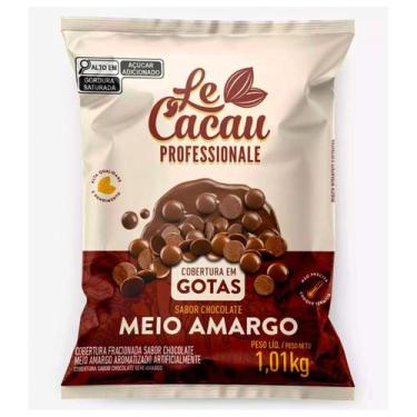Imagem de Cobertura Gotas Chocolate Meio Amargo Le Cacau 1,01kg
