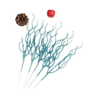 Imagem de Buquê De Ramos Artificiais De Natal 5 Peças Plantas Falsas Decoração P