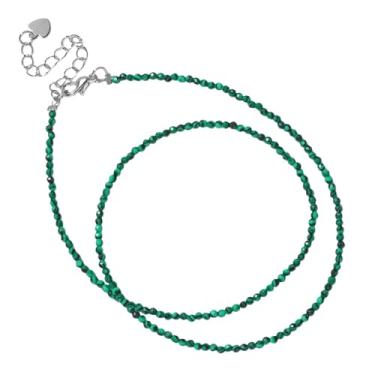 Imagem de tincolia Colar de contas de pedra natural, simples, multicolorido, perfeito como presente para melhores amigos, corrente de clavícula, diariamente/festa