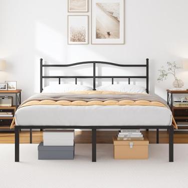 Imagem de OSASET Estrutura de cama de casal de 35,5 cm