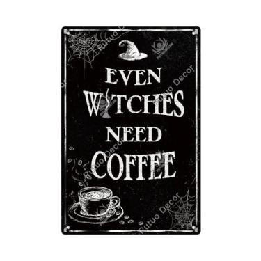 Imagem de Placa De Metal Vintage De Halloween, Arte De Parede Decorativa Para Ca