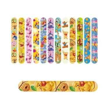 Imagem de Pulseiras Snap Do Winnie the Pooh Para Lembrancinhas De Festa Infantil