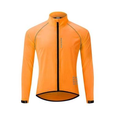 Imagem de Jaqueta Corta-Vento Masculina Ultraleve Refletiva Para Ciclismo, Manga