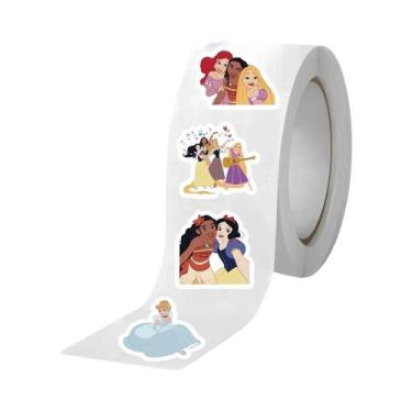 Imagem de Adesivos Disney Cars Frozen Mickey Mouse 500 Peças Em Rolo Lilo E Stit