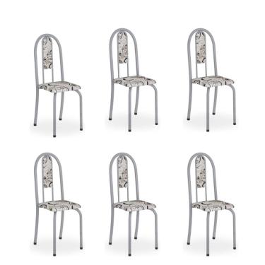 Imagem de Kit c/ 6 Cadeiras Isabel Mart Perola Arabesco