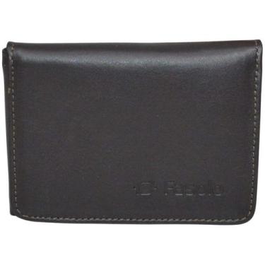 Imagem de Carteira Masculina Couro Fasolo Slim Compacta H060-033, Marrom