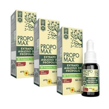 Imagem de PROPOMAX Extrato Aquoso de Própolis Sem Álcool 30 ml Apis Flora - Kit 