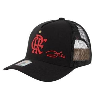 Imagem de Boné do Flamengo Mengão Zico Alto-Relevo 3D Licenciado-Masculino