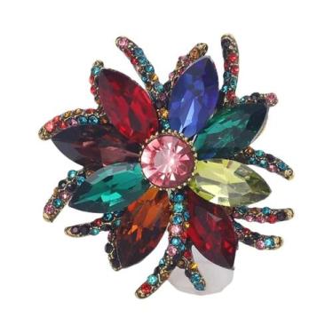 Imagem de Broches De Cristal Com Flores De Strass Para Mulheres E Homens, Acessó