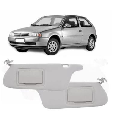 Imagem de Par Quebra Sol Gol G2 / G3 / G4, Parati e Saveiro Com Espelho - New Te