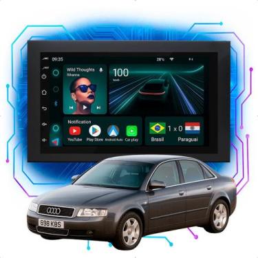 Imagem de Kit Multimídia 7pol CarPlay Android Auto A4 2002 a 2008 - Ecarshop