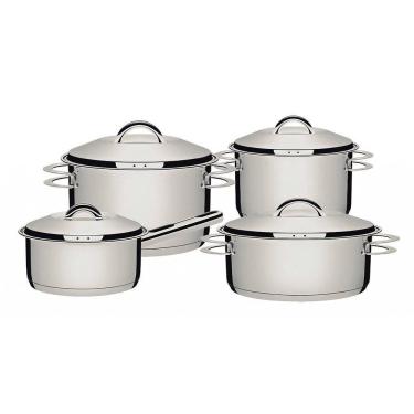 Imagem de Jogo de Panelas Fundo Triplo Tramontina Solar 65510770 Inox