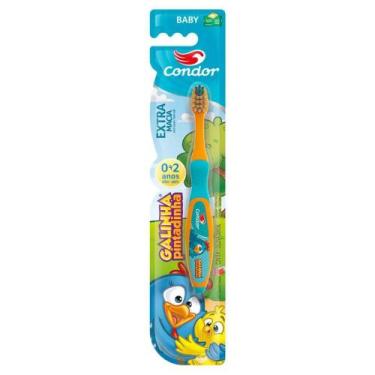 Imagem de Escova de Dente Infantil Condor Galinha Pintadinha Extra Macia 0-2 Ano