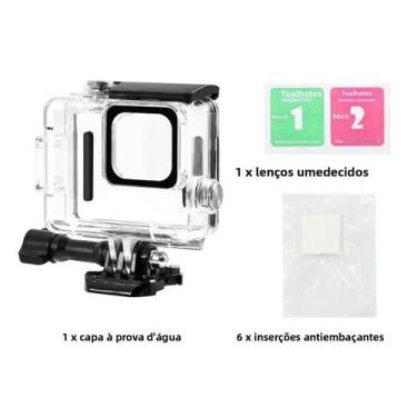 Imagem de Capa Protetora À Prova d'Água Para GoPro HERO 4K 2024, 60m 196ft, Capa