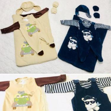Imagem de Roupa bebê menino kit saída maternidade - RG SHOPS, P, Safari Animais 