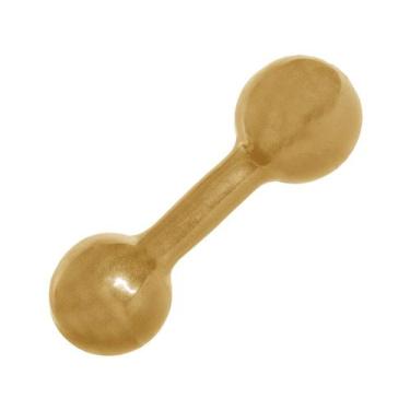 Imagem de Halter de 6 Kg Emborrachado - Acte - Acte Sports, Dourado, 6kg