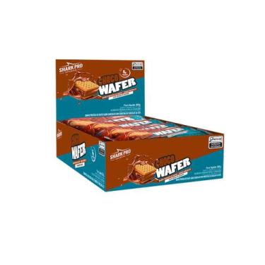 Imagem de Shark Wafer Proteico Chocolate Display C/12 Unidades Sharkpro Suplemen