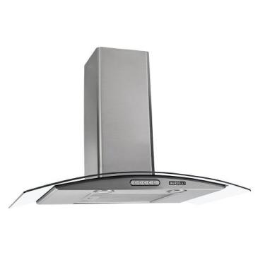 Imagem de Coifa de Parede 75cm Vidro Curvo Duto Slim Nardelli Inox, 110V
