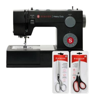 Imagem de Kit Máquina de Costura HD4423 Black e Tesoura 10" Tecido e Tesoura Mul