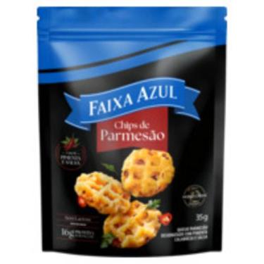 Imagem de Chips de Parmesão Pimenta e Salsa Zero Lactose Faixa Azul Pouch 35g