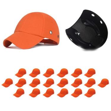 Imagem de Bone com Capacete Seguranca EPI Kit 20 Uni Obra Reparo Casquete Constr
