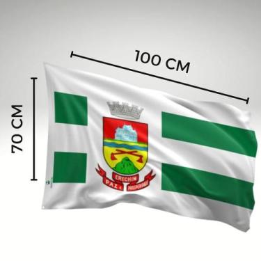 Imagem de Bandeira do Município de Erechim Uma Face Estampada Tamanho 70x100cm -