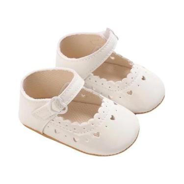 Imagem de Sapatos Mary Jane Para Bebês Meninas, Cor Sólida, Sola De Borracha Mac