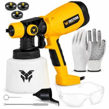 Imagem de Kit Pistola de Pintura HVLP Elétrica 550W 1400ml Com Acessórios - Fast