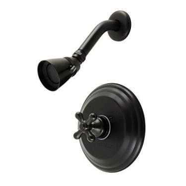 Imagem de Kingston Brass KB3630AXSO Torneira de chuveiro balanceada com pressão de restauração, preto fosco