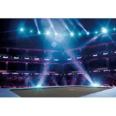 Imagem de Yeele Cenários de fotografia - Fundo de foto - 2,1 x 1,5 m Trampoline Saltar Liberdade Ginástica Esportes Pano de fundo Menino Crianças Retrato Imagens Festa Banner Foto Booth Tiro Família Estúdio Adereços