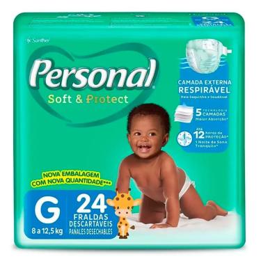 Imagem de Fralda Personal Soft E Protect Jumbo G Com 24 Unidades