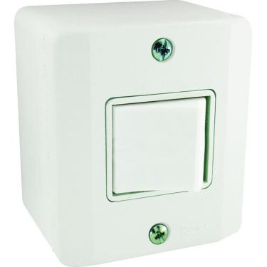 Imagem de Interruptor 1 Tecla Bipolar Paral. Sistema X Branco Radial