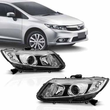 Imagem de Farol Elétrico Honda Civic 2013 2014 2015 2016 Com Motor